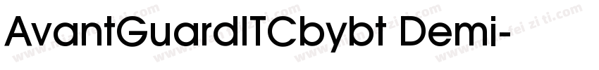 AvantGuardITCbybt Demi字体转换